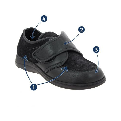 Chaussures orthopédiques pour homme CHUT PAOLI noir