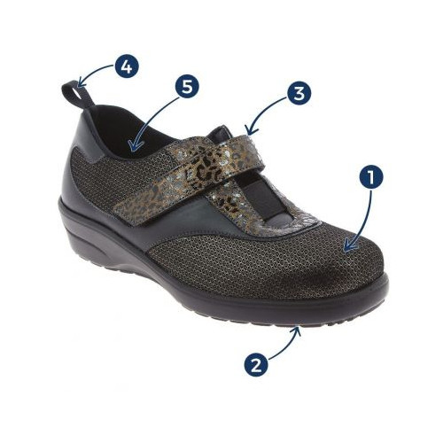Chaussure orthopédique femme Sibel bronze