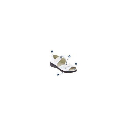 Sandale orthopédique femme CHUT GAIA Ecru