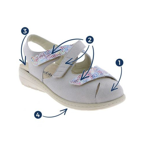Sandale orthopédique femme CHUT GRETA MULTICOLORE