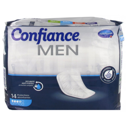 Confiance Men 14 Protections Absorbantes 4G - Confort Optimal Confiance Men 14 Protections Absorbantes 4G - Confort Optimal