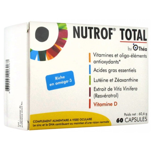 THEA Nutrof Total 60 Capsules - Vision Normale et Protection Oculaire THEA Nutrof Total 60 Capsules - Vision Normale et Protection Oculaire