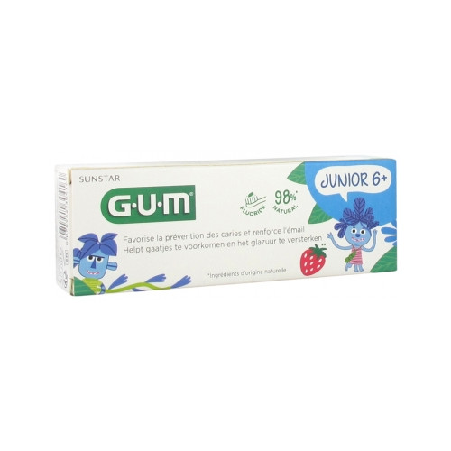 GUM Junior Gel Dentifrice 50ml - Protection Enfants 6 ans+