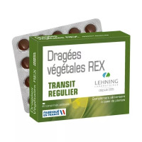Dragées végétales REX Transit régulier 40 comprimés