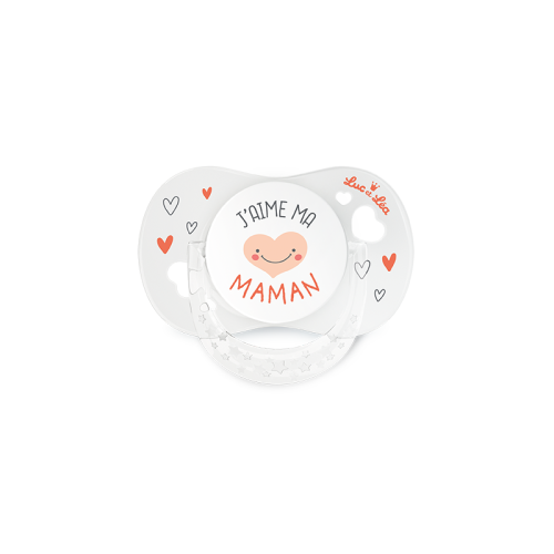 SUCETTE ANATOMIQUE 0-6 MOIS J'AIME MA MAMAN SUCETTE ANATOMIQUE 0-6 MOIS J'AIME MA MAMAN