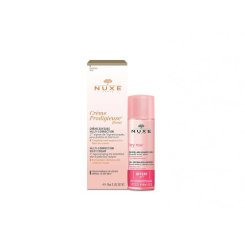 Nuxe Crème Prodigieuse Boost Multi-correction - 40 ml + Eau micellaire Very Rose OFFERTE