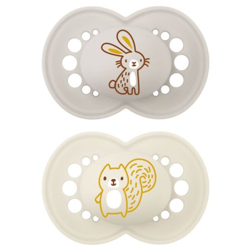 Luc et Léa Sucette Nature 18 mois+ Lapin 1pc - Confort Bouche