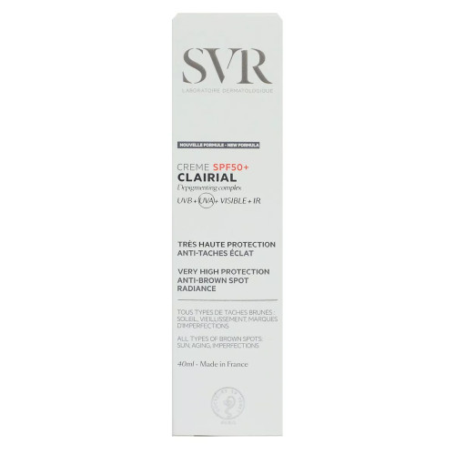 Clairial crème SPF50+ très haute protection solaire 50 ml
