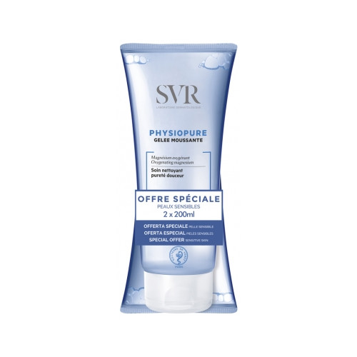 Physiopure Gelée Moussante Soin Nettoyant Pureté Douceur Lot de 2 x 200 ml Physiopure Gelée Moussante Soin Nettoyant Pureté Douceur Lot de 2 x 200 ml