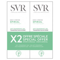 Spirial Déo-Crème Anti-Transpirant Intense 48H Lot de 2 x 50 ml