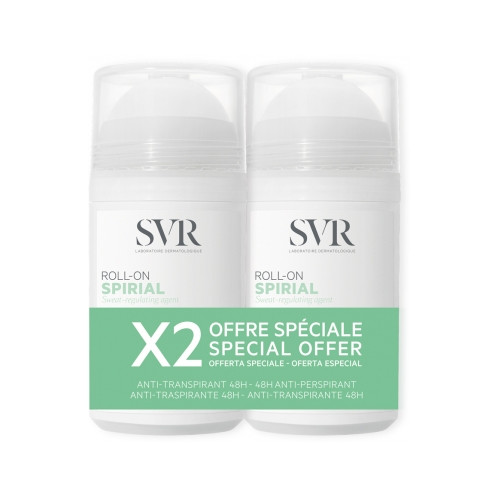 Spirial Déodorant Anti-Transpirant 48H Roll-On Lot de 2 x 50 ml Spirial Déodorant Anti-Transpirant 48H Roll-On Lot de 2 x 50 ml