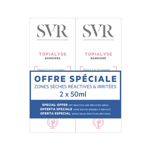 Topialyse Crème Barrière Lot de 2 x 50 ml Topialyse Crème Barrière Lot de 2 x 50 ml