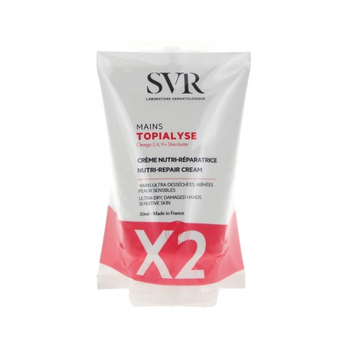 Topialyse Crème Nutri-Réparatrice Mains Lot de 2 x 50 ml Topialyse Crème Nutri-Réparatrice Mains Lot de 2 x 50 ml