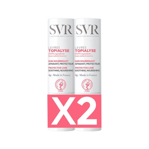 SVR Topialyse Lèvres Lot de 2 x 4 g