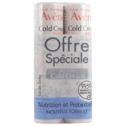 AVENE Cold Cream Stick Lèvres Lot 1 - Soin Réparateur Apaisant AVENE Cold Cream Stick Lèvres Lot 1 - Soin Réparateur Apaisant