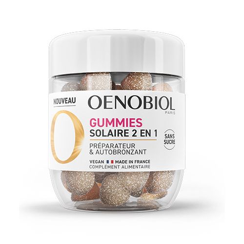 Oenobiol Gummies Solaire 2 En 1 60 Gommes Bronzage Parfait Protection