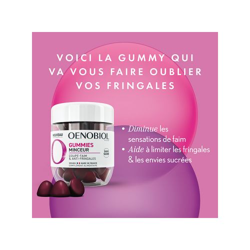 Gummies Minceur Sans Sucre - 60 Gommes à Mâcher