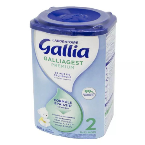 GALLIA Galliagest Premium 2 800g - Confort Digestif Bébé 6-12 Mois
