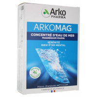 Arkopharma Arkomag Concentré d'Eau de Mer Magnésium Marin 20 Ampoules