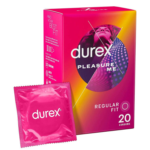 PLEASURE ME - Préservatifs Lubrifiés Ultra Perlée, 20 Unités