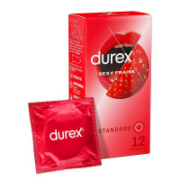 Préservatifs standard x12 Sexy Fraise Durex