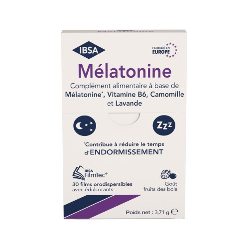 Mélatonine 30 Films Orodispersibles