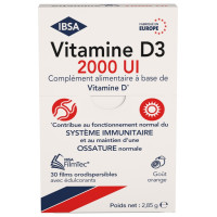 Vitamine D3 2000 UI 30 Films Orodispersibles