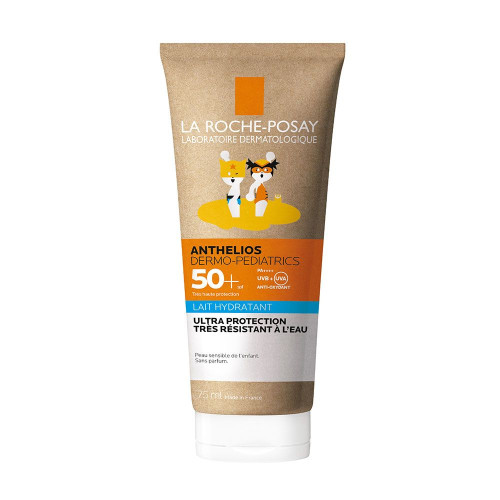 Anthelios Crème Solaire en Lait Hydratant Enfant Dermo-Pediatrics SPF50+ Sans Parfum 75ml