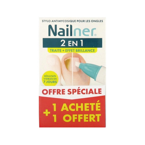 Stylo contre la Mycose des Ongles 2en1 Lot de 2 x 4 ml