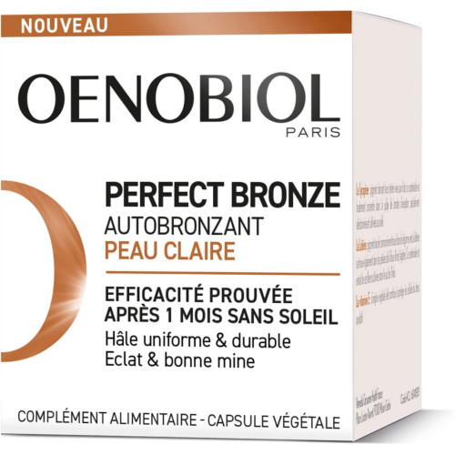 Oenobiol Perfect Bronze 30 Capsules - Hâle Uniforme Peau Claire