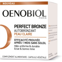 Oenobiol Perfect Bronze 30 Capsules - Hâle Uniforme Peau Claire