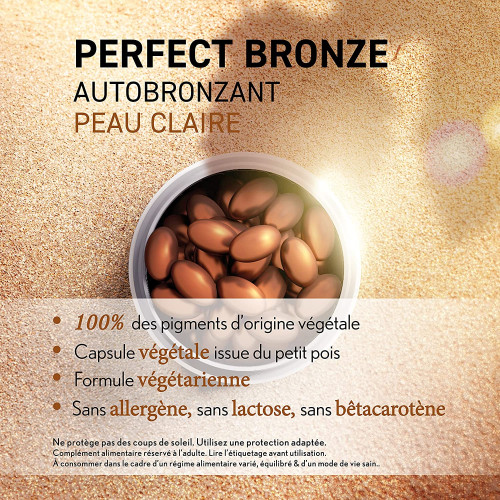 Oenobiol Perfect Bronze 30 Capsules - Hâle Uniforme Peau Claire