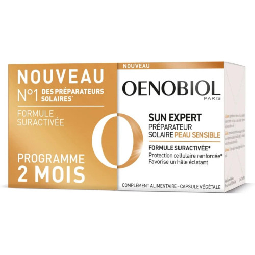 Oenobiol Sun Expert Peaux Sensibles 60 Capsules - Protège la Peau