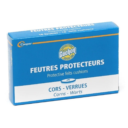 Cochon Feutres protecteurs cors et verrues 16 unités Cochon Feutres protecteurs cors et verrues 16 unités