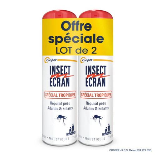 Insect Ecran Répulsif Peau Spécial Tropiques lot de 2x75 ml