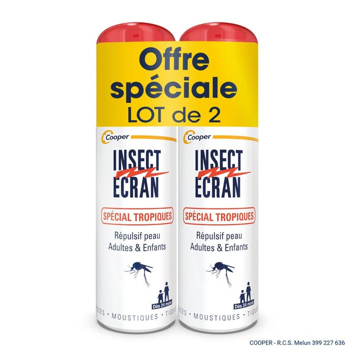 Insect Ecran Spray Tropiques 2x75ml - Protection Puissante Pharma360