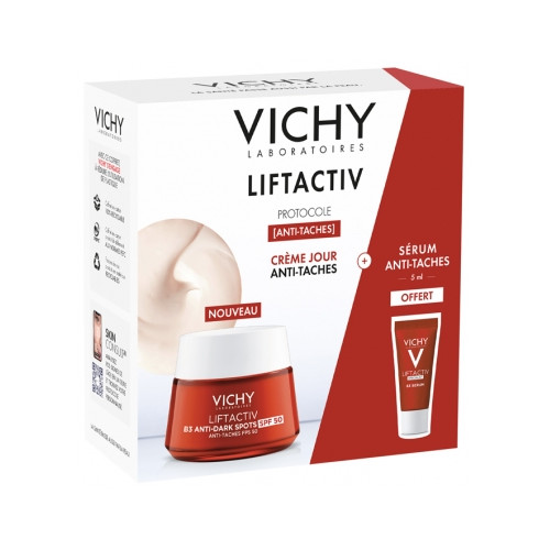 LiftActiv B3 Anti-Dark Spots Crème SPF50 50 ml + Specialist B3 Sérum Taches Brunes & Rides 5 ml Offert LiftActiv B3 Anti-Dark Spots Crème SPF50 50 ml + Specialist B3 Sérum Taches Brunes & Rides 5 ml Offert