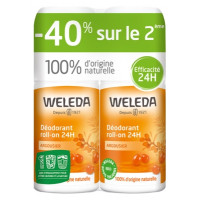 Déodorant Argousier Roll-on 24H Lot de 2 x 50 ml