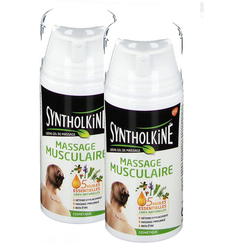 Syntholkine Massage Musculaire 2x75ml - Gel aux 5 Huiles Essentielles