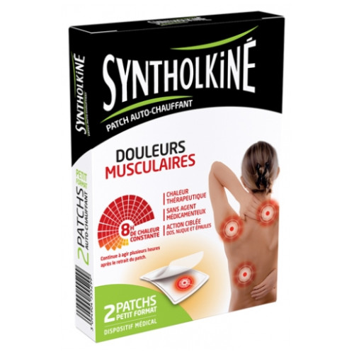 SYNTHOLKINE Patchs Chauffants 2 Patchs - Soulage Douleurs Musculaires SYNTHOLKINE Patchs Chauffants 2 Patchs - Soulage Douleurs Musculaires