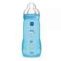 MAM Biberon Easy Active Bleu 330ml - Prise Facile et Nettoyage Aisé