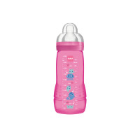 MAM Biberon Easy Active Rose 330ml - Transition Sein-Biberon Facile