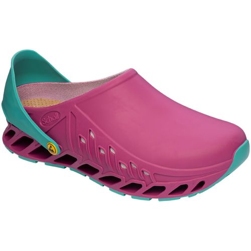 Scholl Evoflex Sabot de Bloc Opératoire Rose Fuschia