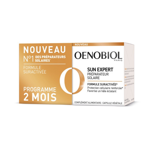 Oenobiol Sun Expert 60 Capsules - Prépare et sublime le bronzage