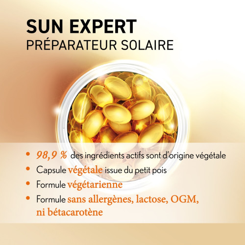 Oenobiol Sun Expert 60 Capsules - Prépare et sublime le bronzage