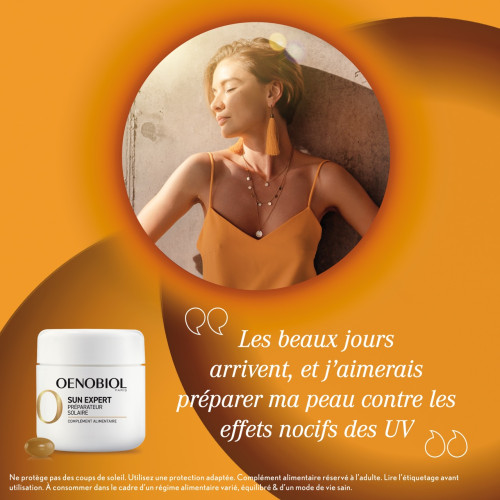 Oenobiol Sun Expert 60 Capsules - Prépare et sublime le bronzage