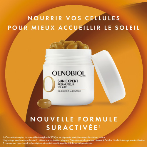 Oenobiol Sun Expert 30 Capsules - Prépare et sublime le bronzage Oenobiol Sun Expert 30 Capsules - Prépare et sublime le bronzage
