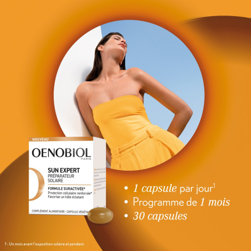Oenobiol Sun Expert 30 Capsules - Prépare et sublime le bronzage Oenobiol Sun Expert 30 Capsules - Prépare et sublime le bronzage