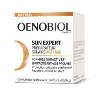 Préparateur Solaire Anti-âge 30 Capsules Sun Expert Oenobiol