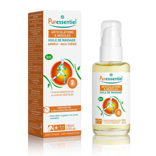 Pharma360: Huile Massage Bio Puressentiel 100ml - Soulage Courbatures,  Effort Musculaire